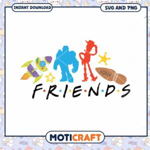 Colorful Friends SVG PNG Design, Perfect for Crafts and Projects