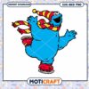 Colorful Cookie Monster Skating SVG and PNG Download , Fun Holiday Design 2 Colorful Cookie Monster Skating SVG and PNG Download , Fun Holiday Design