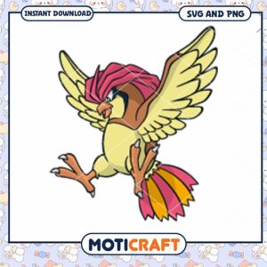 Colorful Cartoon Bird Illustration for Download, Perfect for Crafts