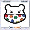 Colorful Bear Mask SVG PNG Instant Download 2 Colorful Bear Mask SVG PNG Instant Download
