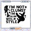 Clumsy Quote Design for Fun Projects, Instant Download PNG File 2 Clumsy Quote Design for Fun Projects, Instant Download PNG File