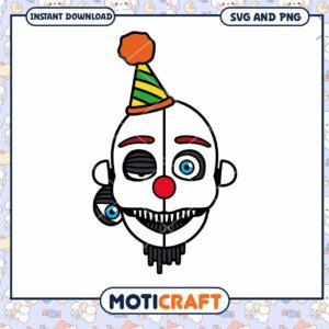 Clown Character PNG File for Download, Ideal for Crafts and Designs