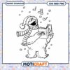 Christmas Coloring Page of Singing Character, Download SVG and PNG 2 Christmas Coloring Page of Singing Character, Download SVG and PNG