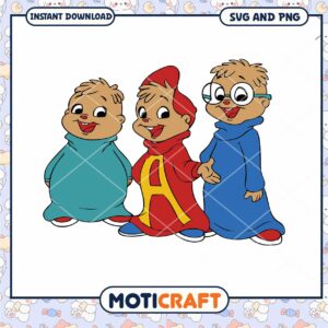 Chipmunks SVG PNG Instant Download