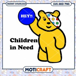 Children in Need SVG Cut File