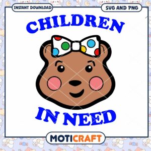 Children In Need Bear SVG PNG