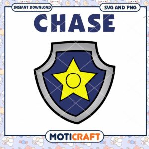 Chase Shield Design Download, Perfect for Crafting Projects