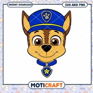 Chase Paw Patrol SVG PNG Cut File
