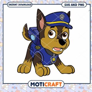 Chase Paw Patrol SVG PNG Instant Download
