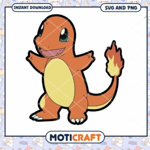 Charmander SVG PNG Instant Download