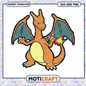 Charizard SVG PNG Instant Download