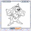 Cartoon character line art for coloring pages, instant download PNG