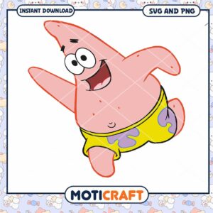Cartoon character digital download, fun and colorful PNG file