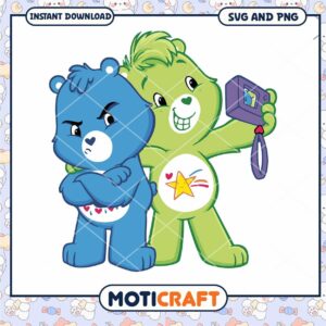 Care Bears SVG PNG Instant Download Grumpy & Cheer