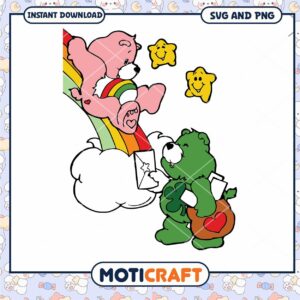 Care Bears SVG Love a lot & Good Luck Bear PNG