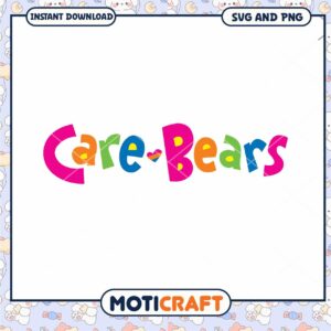 Care Bears logo design for crafts, download SVG and PNG files