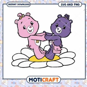 Care Bears Friends Together Design, Perfect for Craft Projects