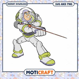 Buzz Lightyear digital download, SVG and PNG formats available