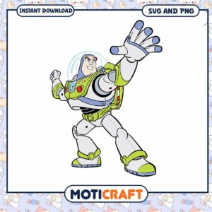 Buzz Lightyear Digital Download, SVG and PNG File for Crafts