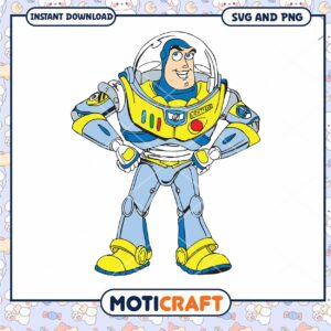 Buzz Lightyear digital download, SVG and PNG files included