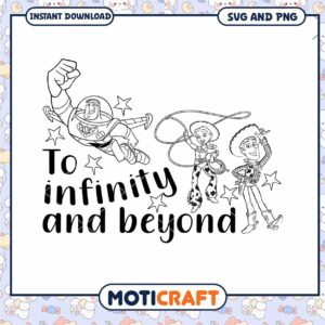 Buzz Lightyear and Woody coloring page, instant download SVG PNG