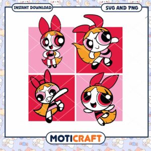 Buttercup SVG PNG Powerpuff Girls Cut Files