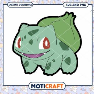 Bulbasaur SVG Cut File Instant Download