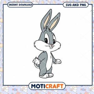 Bugs Bunny SVG, PNG Instant Download