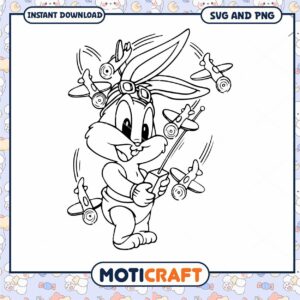Bugs Bunny SVG Coloring Page