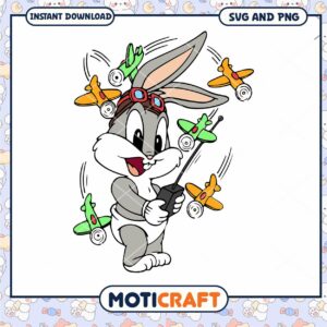 Bugs Bunny Baby Pilot SVG PNG