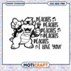 Bowser Singing Peaches SVG Cut File 2 Bowser Singing Peaches SVG Cut File