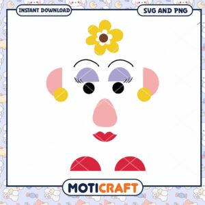 Boho Potato Head SVG Cut File
