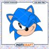 Blue cartoon hedgehog face design, perfect for fun crafts projects 2 Blue cartoon hedgehog face design, perfect for fun crafts projects