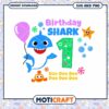 Birthday Shark Party Decor, Instant Download SVG and PNG Files