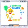Birthday Shark Clipart for Party Decor, Instant Download SVG PNG