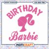 Birthday Barbie SVG and PNG design for instant download, perfect for parties 2 Birthday Barbie SVG and PNG design for instant download, perfect for parties