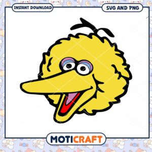 Big Bird SVG PNG Instant Download