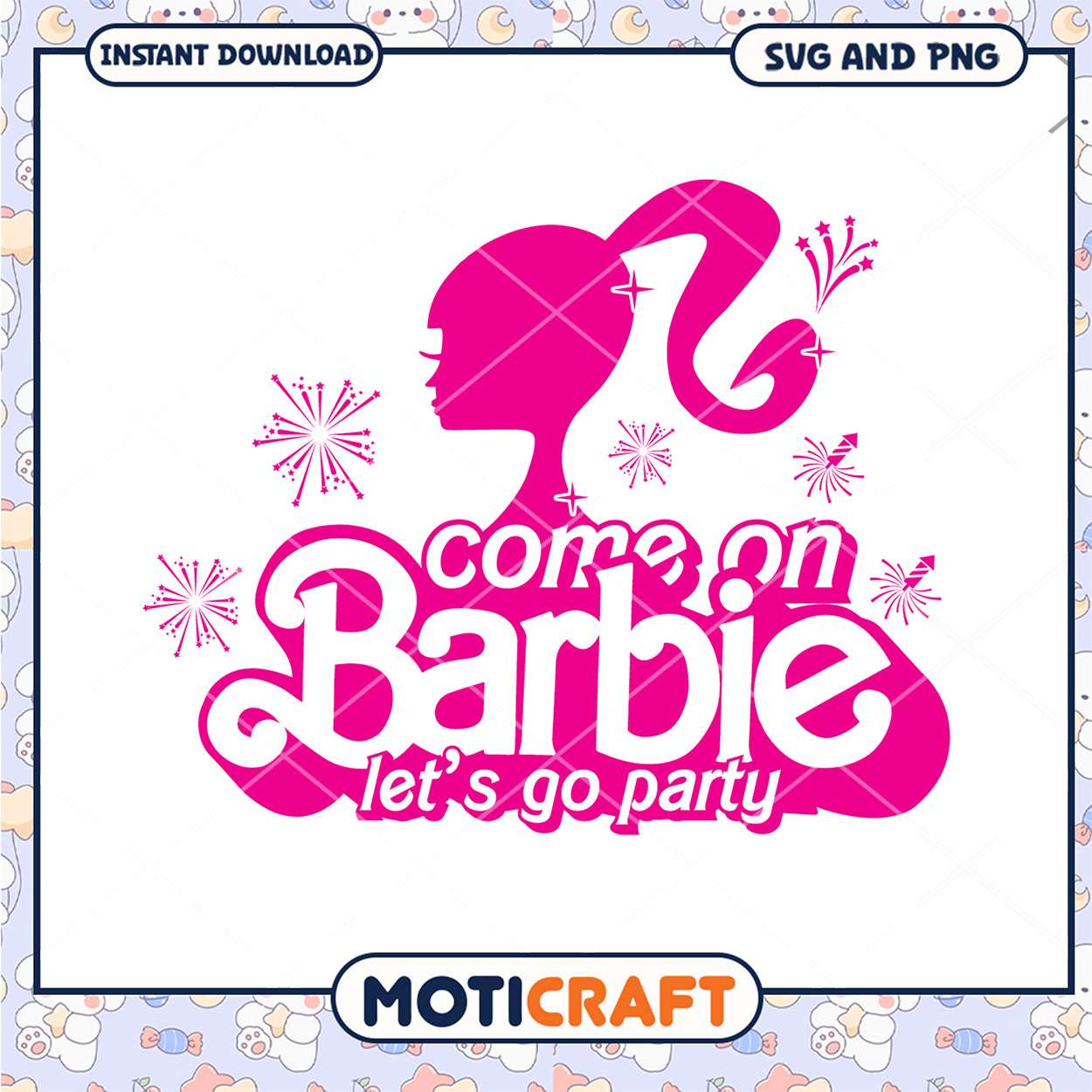 Barbie Party SVG Cut File Barbie Party SVG Cut File
