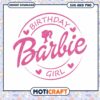 Barbie Birthday Girl SVG PNG Instant Download