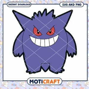 Gengar SVG Cut File - Instant Download Gengar SVG Cut File - Instant Download