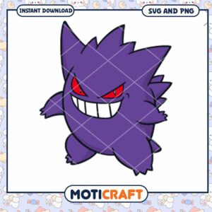 Gengar SVG PNG Instant Download Gengar SVG PNG Instant Download