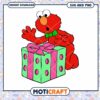 Elmo with Gift Box SVG PNG Instant Download, Perfect for Crafts 1 Elmo with Gift Box SVG PNG Instant Download, Perfect for Crafts