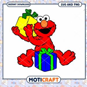 Elmo SVG PNG Gifts & Presents Design