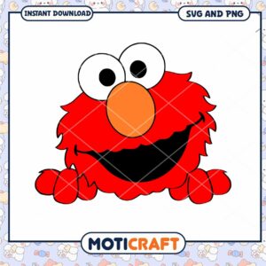Elmo SVG PNG Instant Download