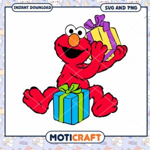 Elmo SVG PNG Birthday Gift Design