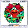 Elmo Christmas Wreath Design, instant download SVG and PNG files