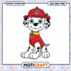 Cute Firefighter Dog Clipart for Kids, Instant Download SVG PNG