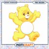 Yellow Bear PNG Design for Instant Download, Cute Cartoon Character