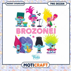 Trolls Brozone PNG Design, Perfect for Instant Download Projects