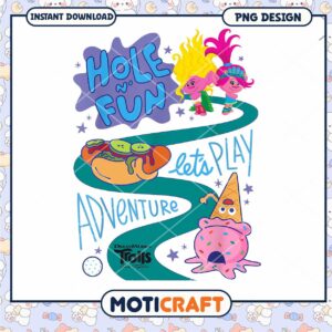 Trolls Adventure Design for Kids, Fun and Playful PNG Download